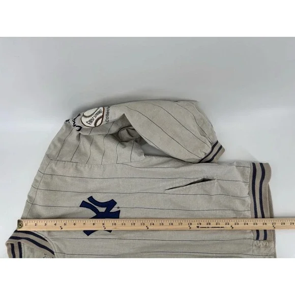 Vtg Mirage 90s Yankees 1961 Jacket Mens L Cooperstown Collection Reversible